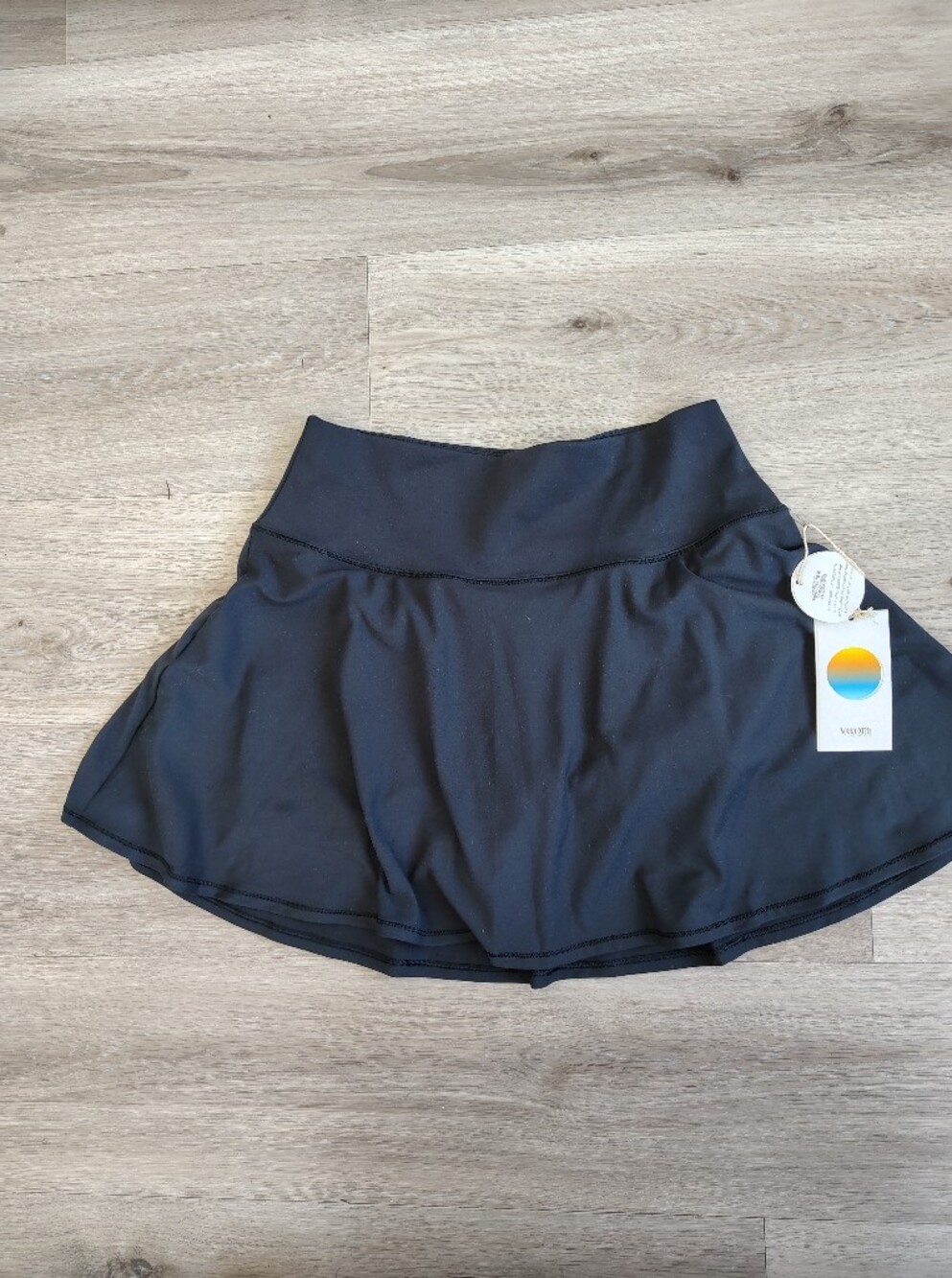 Vuori Black Baseline Skirt